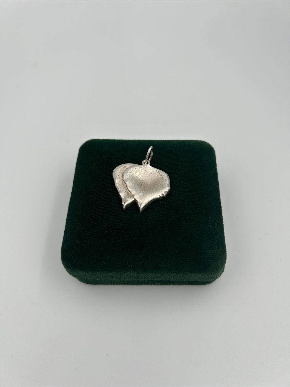 Tiffany & Co Silver Leaf Pendant Charm - Sterling Silver 925 for Lancôme